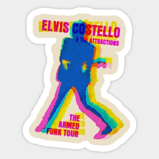 elvis costello  cmyk offset graphic Sticker